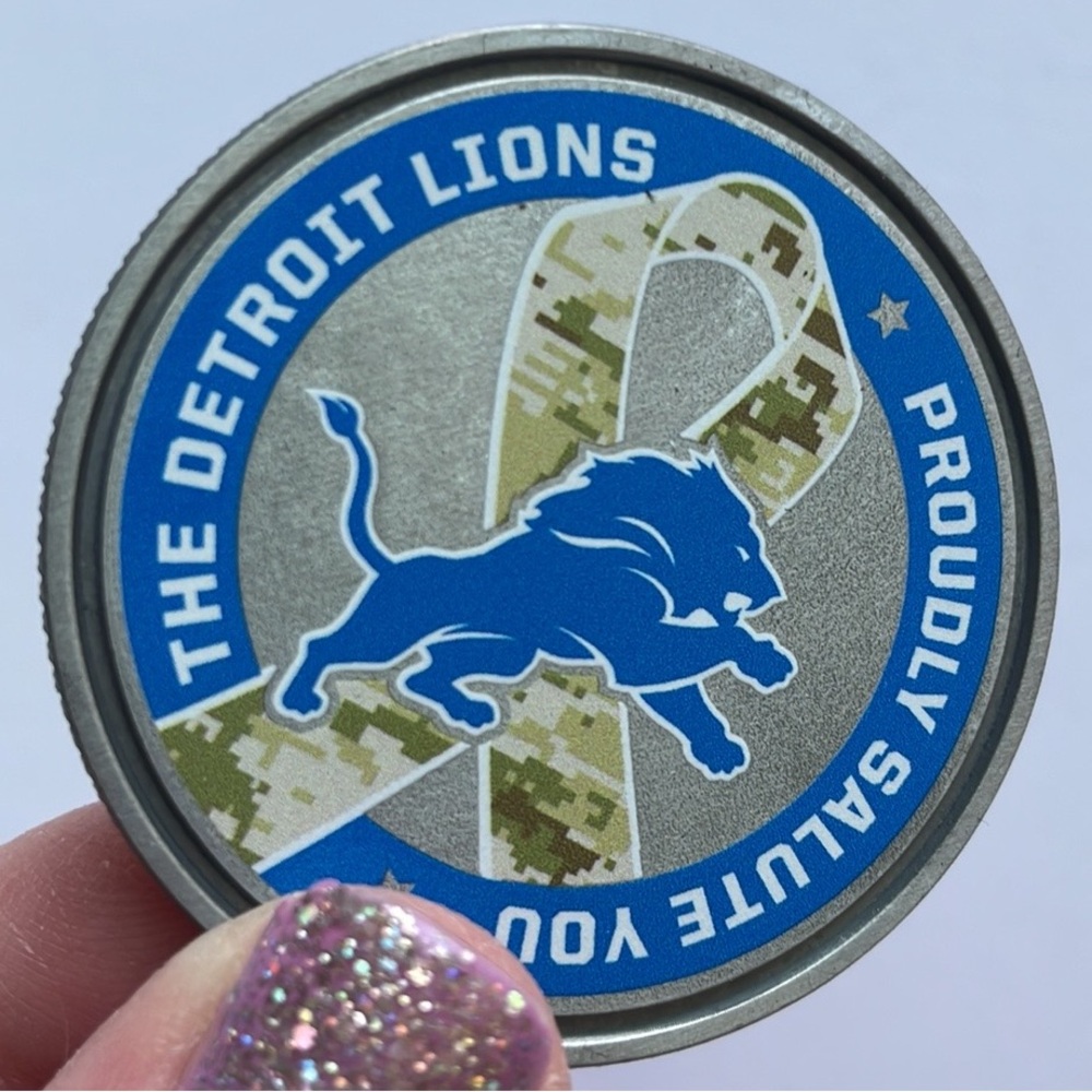 Detroit Lions Salute to Service Military Challenge Coin